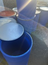 220ltr Blue Plastic Barrels