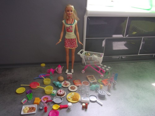 Barbie doll with - with, shopping
