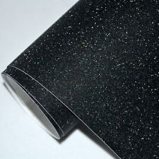 Car Vinyl Wrapping GLITTER BLACK matt Vinyl Wrap Sheet  Air Bubble Free