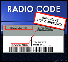 █►Radio Code Unlock suitable for Skoda Radios Sat Nav all models incl. invoice