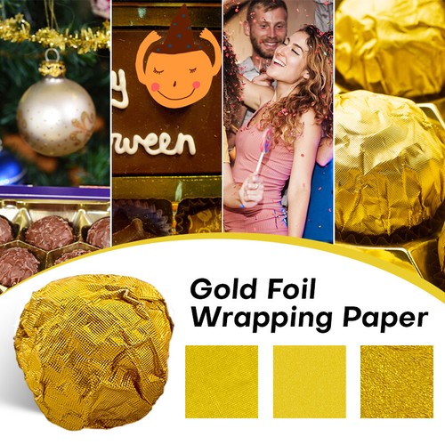200 sheets gold chocolate foil - sheets,