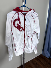 Gio Goi Mens White Red Hooded