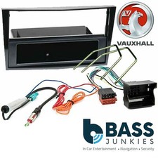 VAUXHALL CORSA D 2006-14 Car Stereo Radio QUADLOCK PIANO BLACK PANEL Fascia Kit
