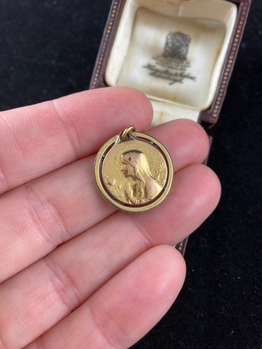 Antique gold plated religious - antique,
