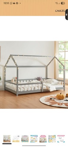 Grey wooden house floor double - wooden,