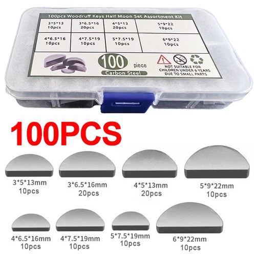 100pcs metric woodruff - 100pcs,