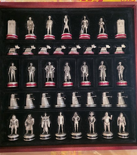 Vintage who pewter chess - vintage,