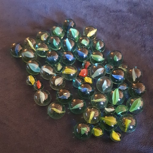 Glass marbles colourful - glass,