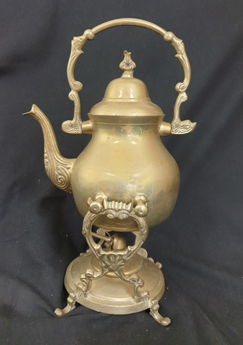 Vintage brass tilting teapot - tilting,