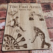 Pub Shed Bar sign wood