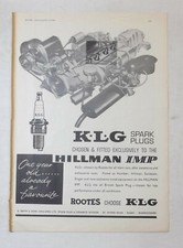 Klg sparks plugs hillman - sparks, imp