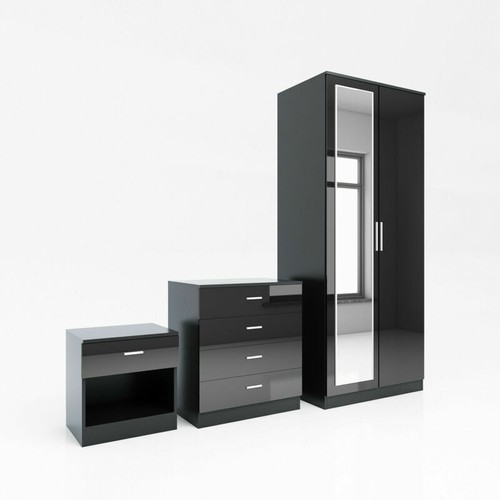 Bedroom furniture black - 3x,