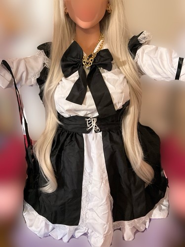 Maid costume dress black - costume,