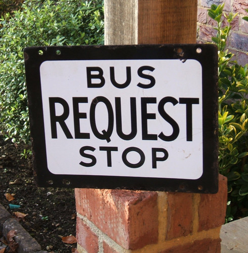 Original enamel sign bus - enamel,