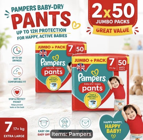 Pampers baby dry pants - pants, 7