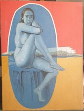 OSCAR MELLOR 1921-2005 giant original signed oil painting Conroy Maddox interest