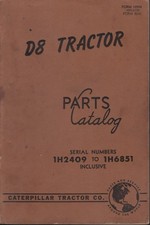 Caterpillar D8 TRACTOR parts
