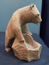 Vintage hand-carved wooden