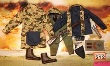 Vintage Action Man 40th Uniform *NOT MINT*  Accessories German Paratrooper R512
