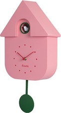 Pink Cuckoo Wall Clock Silent