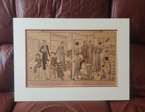 Vintage french prints 1920 - vintage,