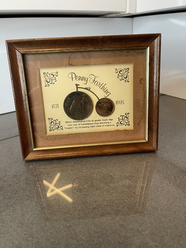 Framed penny farthing bicycle - framed,