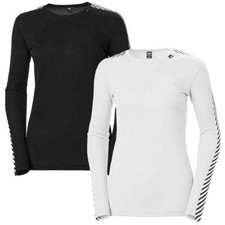 Helly Hansen Womens Lifa Stripe Long Sleeve Crew Base Layer