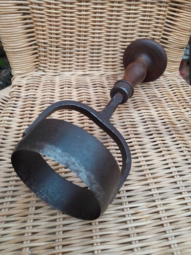 Antique iron leather cutter - iron,