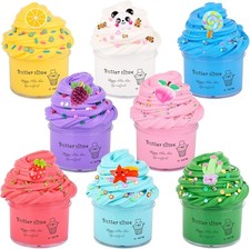 Fluffy Butter Slime Kit-8 Pack