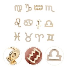 24 Pcs Creative Alloy Zodiac