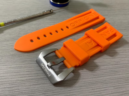 24mm panerai orange rubber - 24mm,