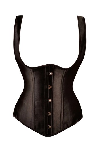 Black high back underbust - high,