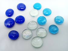 Mixed decorative glass pebbles - decorative,