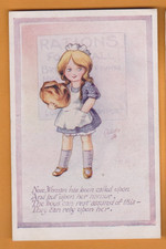 Comic- WWI- Rations for All- Girl with loaf of bread.   Tucks  Postcard