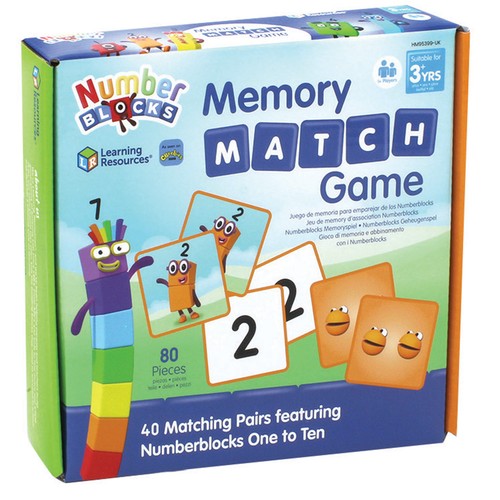 Numberblocks memory match game - numberblocks,