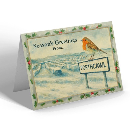 Christmas card porthcawl - christmas,