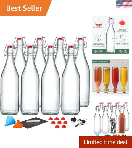 Reusable glass bottles with - reusable,