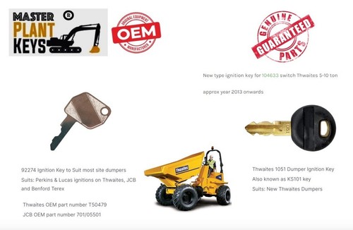 Dumper truck master plant - dumper, keys