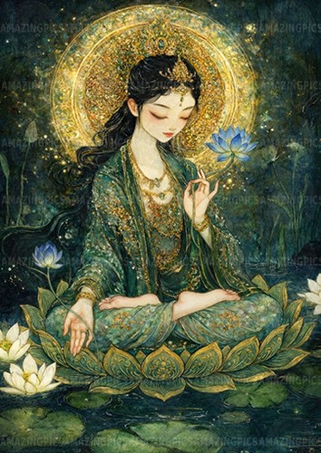 Green tara buddhist goddess - buddhist,
