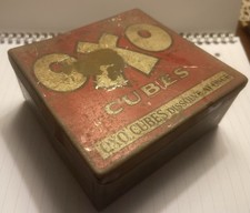 Vintage OXO Cubes Red and Gold