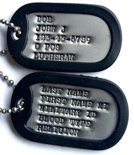 Personalized Military Dog Tags