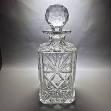 Royal Brierley Crystal Breamar Square Whiskey Decanter 10"  750ml
