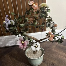 Vintage Large Asian Jade Glass