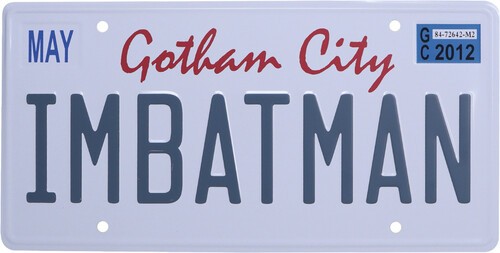 Batman tin sign number - batman,
