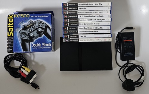 Black sony playstation slim - 2,