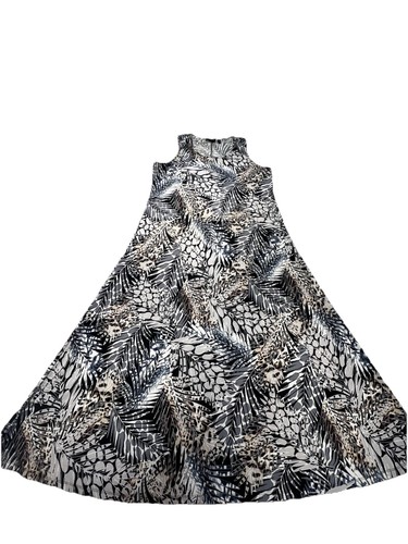 Boho abstract leaf maxi dress - boho,