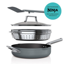 Ninja Foodi 9-in-1 PossiblePan with ZEROSTICK (Sea Salt Grey) - [CW102GYUKREF]