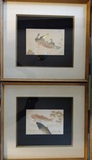 Lot Of 2 Limited Series Chokin Art By Yoshinobu Hara