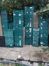 Plastic heavy duty Stackable Storage Basket Crate Kitchen Tidy Organiser