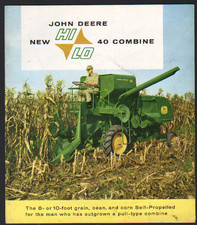 1959 John Deere Hi-Lo 40 Combine Brochure Leaflet